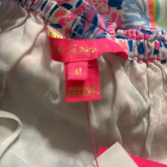 $178 NWT LILLY PULITZER FAWNA OFF SHOULDER DRESS SEASIDE SHINDIG ENGINEERED XL - Picture 7 of 9